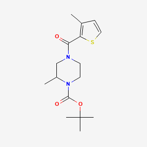 Tert-butyl 2-methyl-4-(3-methylthiophene-2-carbonyl)piperazine-1-carboxylate