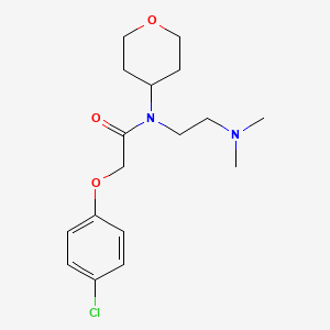 molecular formula C17H25ClN2O3 B2934701 2-(4-chlorophenoxy)-N-(2-(dimethylamino)ethyl)-N-(tetrahydro-2H-pyran-4-yl)acetamide CAS No. 1795297-27-6