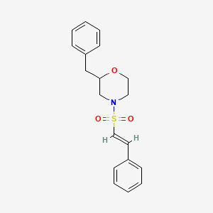 molecular formula C19H21NO3S B2934705 (E)-2-benzyl-4-(styrylsulfonyl)morpholine CAS No. 1069881-52-2