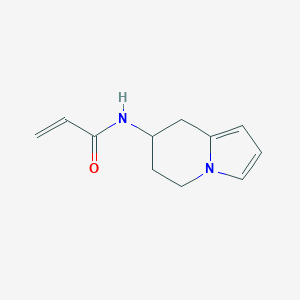 molecular formula C11H14N2O B2934708 N-(5,6,7,8-Tetrahydroindolizin-7-yl)prop-2-enamide CAS No. 2411313-03-4