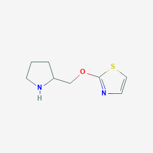 2-[(Pyrrolidin-2-yl)methoxy]-1,3-thiazole