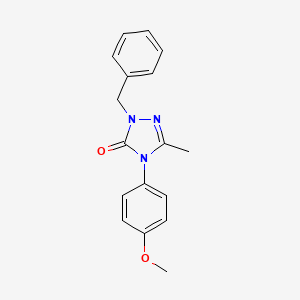 molecular formula C17H17N3O2 B2934714 2-benzyl-4-(4-methoxyphenyl)-5-methyl-2,4-dihydro-3H-1,2,4-triazol-3-one CAS No. 861206-06-6