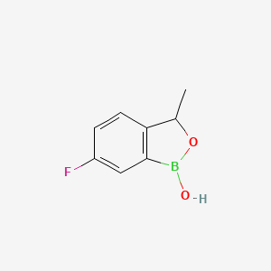 molecular formula C8H8BFO2 B2934739 6-Fluoro-1-hydroxy-3-methyl-3H-2,1-benzoxaborole CAS No. 947167-71-7