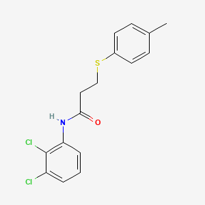 molecular formula C16H15Cl2NOS B2934741 N-(2,3-dichlorophenyl)-3-(p-tolylthio)propanamide CAS No. 895466-98-5