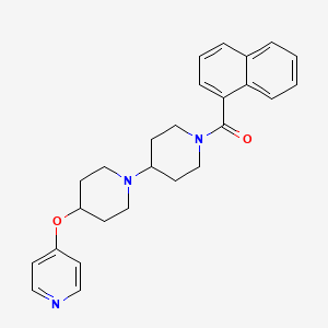 molecular formula C26H29N3O2 B2934747 Naphthalen-1-yl(4-(pyridin-4-yloxy)-[1,4'-bipiperidin]-1'-yl)methanone CAS No. 1705842-00-7