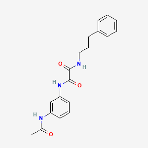 molecular formula C19H21N3O3 B2934769 N'-(3-acetamidophenyl)-N-(3-phenylpropyl)oxamide CAS No. 899956-16-2