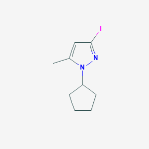 molecular formula C9H13IN2 B2934808 1-Cyclopentyl-3-iodo-5-methyl-1H-pyrazole CAS No. 1354704-74-7