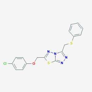 6-[(4-Chlorophenoxy)methyl]-3-[(phenylsulfanyl)methyl][1,2,4]triazolo[3,4-b][1,3,4]thiadiazole