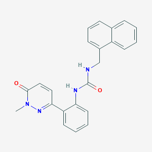 1-(2-(1-Methyl-6-oxo-1,6-dihydropyridazin-3-yl)phenyl)-3-(naphthalen-1-ylmethyl)urea