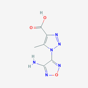 1-(4-amino-1,2,5-oxadiazol-3-yl)-5-methyl-1H-1,2,3-triazole-4-carboxylic acid