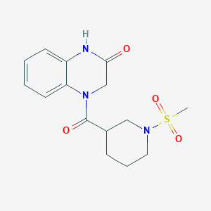 4-(1-(methylsulfonyl)piperidine-3-carbonyl)-3,4-dihydroquinoxalin-2(1H)-one