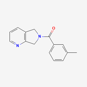 molecular formula C15H14N2O B2934819 (5H-pyrrolo[3,4-b]pyridin-6(7H)-yl)(m-tolyl)methanone CAS No. 2176069-42-2