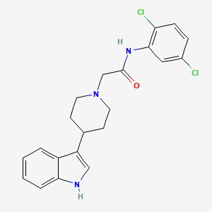 molecular formula C21H21Cl2N3O B2934828 N-(2,5-二氯苯基)-2-[4-(1H-吲哚-3-基)哌啶-1-基]乙酰胺 CAS No. 950166-37-7