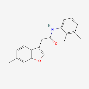 molecular formula C20H21NO2 B2934834 2-(6,7-dimethyl-1-benzofuran-3-yl)-N-(2,3-dimethylphenyl)acetamide CAS No. 780774-60-9