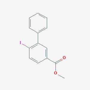 molecular formula C14H11IO2 B2934847 Methyl 4-iodo-3-phenylbenzoate CAS No. 1234482-33-7