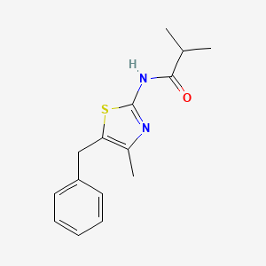molecular formula C15H18N2OS B2934868 N-(5-benzyl-4-methylthiazol-2-yl)isobutyramide CAS No. 1147233-49-5