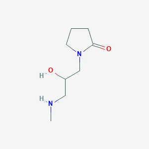 1-[2-Hydroxy-3-(methylamino)propyl]pyrrolidin-2-one