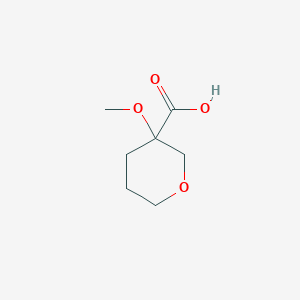 molecular formula C7H12O4 B2934936 3-Methoxyoxane-3-carboxylic acid CAS No. 1544528-44-0