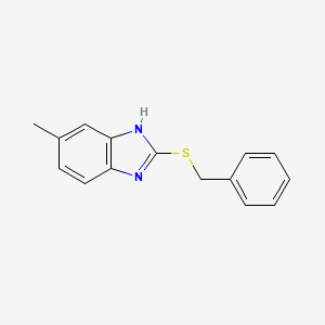 molecular formula C15H14N2S B2934942 2-benzylsulfanyl-6-methyl-1H-benzimidazole CAS No. 206983-14-4