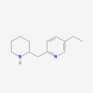 molecular formula C13H20N2 B2934965 5-Ethyl-2-(2-piperidinylmethyl)pyridine CAS No. 881041-81-2