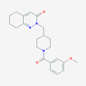 2-[[1-(3-Methoxybenzoyl)piperidin-4-yl]methyl]-5,6,7,8-tetrahydrocinnolin-3-one