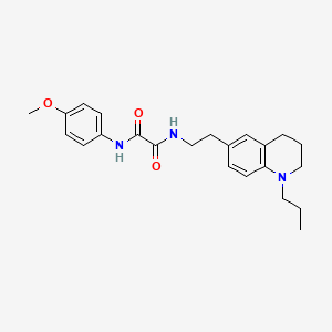 N'-(4-methoxyphenyl)-N-[2-(1-propyl-1,2,3,4-tetrahydroquinolin-6-yl)ethyl]ethanediamide