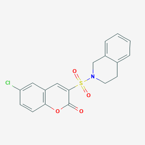 6-chloro-3-(3,4-dihydroisoquinolin-2(1H)-ylsulfonyl)-2H-chromen-2-one