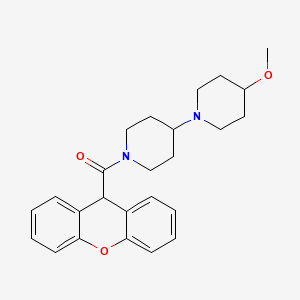 molecular formula C25H30N2O3 B2934990 4-methoxy-1'-(9H-xanthene-9-carbonyl)-1,4'-bipiperidine CAS No. 1705695-20-0