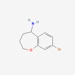 molecular formula C10H12BrNO B2935001 8-Bromo-2,3,4,5-tetrahydro-1-benzoxepin-5-amine CAS No. 1016734-79-4