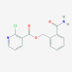 molecular formula C14H11ClN2O3 B2935029 (2-Carbamoylphenyl)methyl 2-chloropyridine-3-carboxylate CAS No. 1436274-69-9