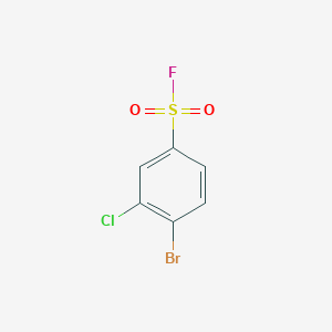 molecular formula C6H3BrClFO2S B2935053 4-Bromo-3-chlorobenzene-1-sulfonyl fluoride CAS No. 1935937-69-1