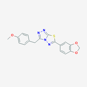 6-(1,3-Benzodioxol-5-yl)-3-(4-methoxybenzyl)[1,2,4]triazolo[3,4-b][1,3,4]thiadiazole