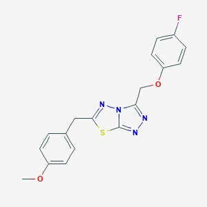 3-[(4-Fluorophenoxy)methyl]-6-(4-methoxybenzyl)[1,2,4]triazolo[3,4-b][1,3,4]thiadiazole