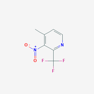 molecular formula C7H5F3N2O2 B2935103 4-甲基-3-硝基-2-(三氟甲基)吡啶 CAS No. 2383289-66-3