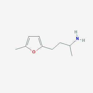 molecular formula C9H15NO B2935107 4-(5-Methylfuran-2-yl)butan-2-amine CAS No. 19509-75-2