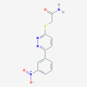2-[6-(3-Nitrophenyl)pyridazin-3-yl]sulfanylacetamide