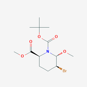 1-O-Tert-butyl 2-O-methyl (2S,5S,6R)-5-bromo-6-methoxypiperidine-1,2-dicarboxylate