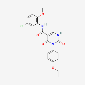 molecular formula C20H18ClN3O5 B2935134 N-(5-chloro-2-methoxyphenyl)-3-(4-ethoxyphenyl)-2,4-dioxo-1,2,3,4-tetrahydropyrimidine-5-carboxamide CAS No. 863612-03-7