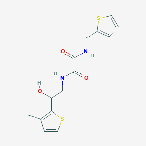 N-[2-hydroxy-2-(3-methylthiophen-2-yl)ethyl]-N'-[(thiophen-2-yl)methyl]ethanediamide