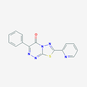 3-phenyl-7-(2-pyridinyl)-4H-[1,3,4]thiadiazolo[2,3-c][1,2,4]triazin-4-one
