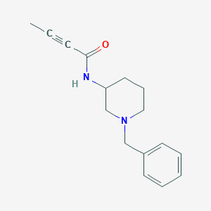 molecular formula C16H20N2O B2935143 N-(1-Benzylpiperidin-3-yl)but-2-ynamide CAS No. 2411235-92-0