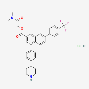 molecular formula C33H32ClF3N2O3 B2935147 PPTN Prodrug 7j CAS No. 1315308-19-0