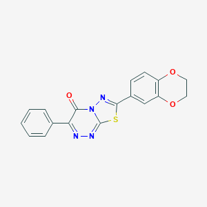 7-(2,3-dihydro-1,4-benzodioxin-6-yl)-3-phenyl-4H-[1,3,4]thiadiazolo[2,3-c][1,2,4]triazin-4-one