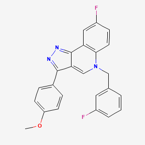 8-fluoro-5-(3-fluorobenzyl)-3-(4-methoxyphenyl)-5H-pyrazolo[4,3-c]quinoline