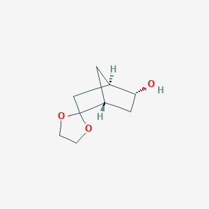 molecular formula C9H14O3 B2935188 (1'R,2'R,4'R)-Spiro[1,3-dioxolane-2,5'-bicyclo[2.2.1]heptane]-2'-ol CAS No. 86116-71-4