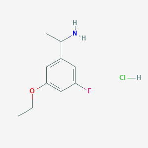 1-(3-Ethoxy-5-fluorophenyl)ethanamine;hydrochloride