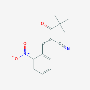 4,4-Dimethyl-2-[(2-nitrophenyl)methylidene]-3-oxopentanenitrile