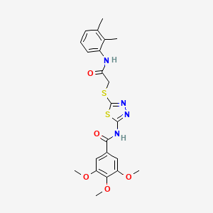 N-(5-((2-((2,3-dimethylphenyl)amino)-2-oxoethyl)thio)-1,3,4-thiadiazol-2-yl)-3,4,5-trimethoxybenzamide