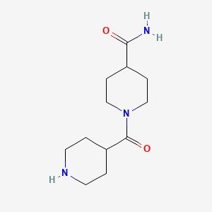 molecular formula C12H21N3O2 B2935214 1-(Piperidine-4-carbonyl)piperidine-4-carboxamide CAS No. 886508-20-9