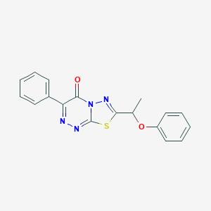 7-(1-phenoxyethyl)-3-phenyl-4H-[1,3,4]thiadiazolo[2,3-c][1,2,4]triazin-4-one